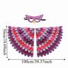 Felt Cloth Halloween Cloak with Mask Bird Wings Robe Halloween Children Costume Cosplay Owl Cape Mask Set Stage Performance