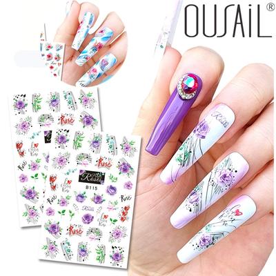 Fashionable and Personalized Handmade 3D Nail Stickers