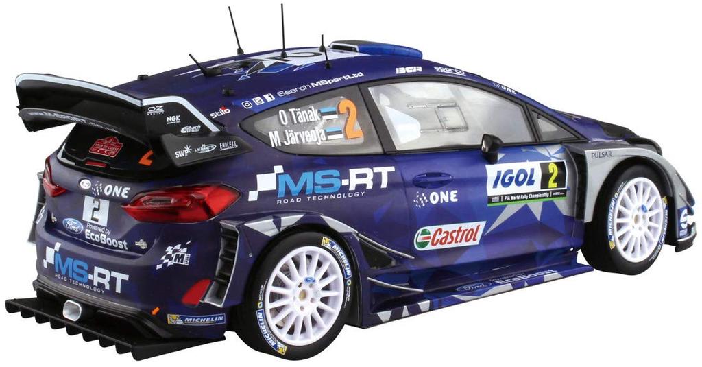 Aoshima Bunka Kyozai Skynet Belkit Series 13 Ford Fiesta RS WRC Tour de Corse 2017 Plastic Model 1/24 No.
