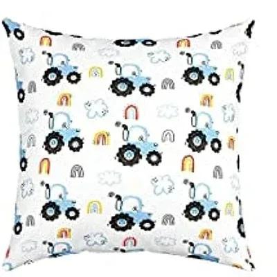Cute Childlike Suitable For Children Type Square Cushion Cover Polyester Sofa Bedroom Living Room Pillowcase Decoration