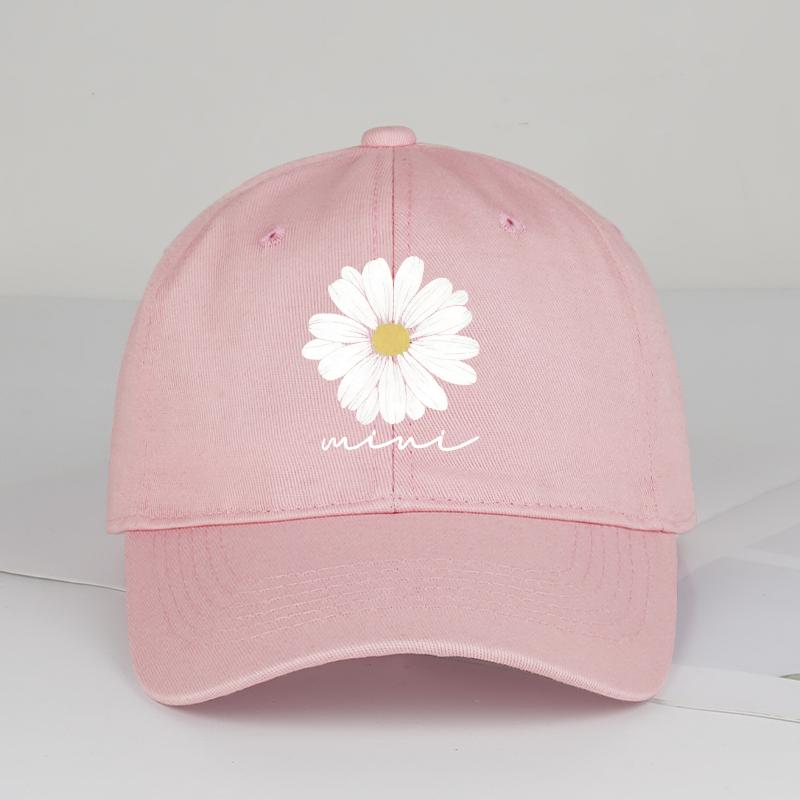 mini Daisy Flower Print Baseball Cap Adjustable Unisex Mom  Me Matching Sun Hat