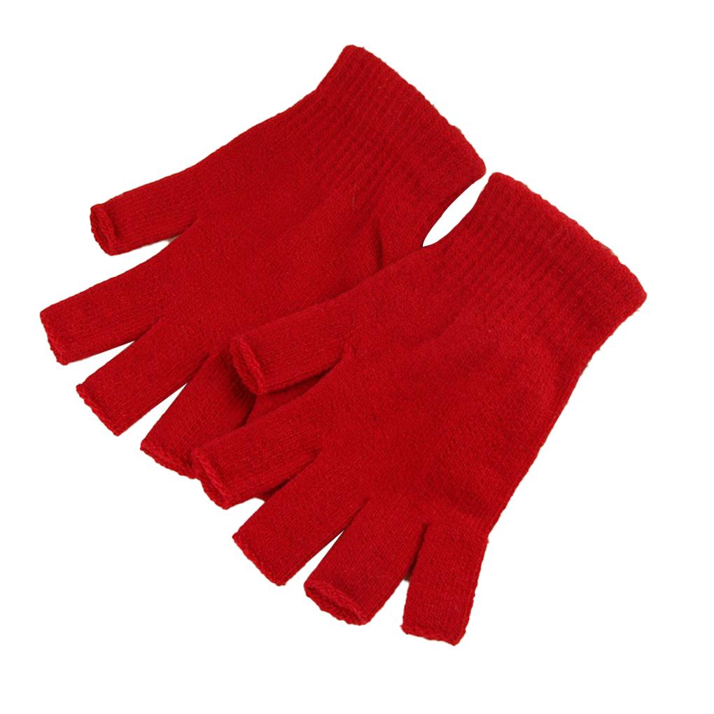 Winter Knit Mittens Adults Wrapping Cover Hands Warmer Mitten Clothes Accessory Outdoor Flexible Knitted Adults Half Gloves