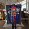 1PC Martini Custom Name Patterned Flannel Blanket Suitable For All Seasons For Home Decor Warmth And Comfort Gifts Holiday Present