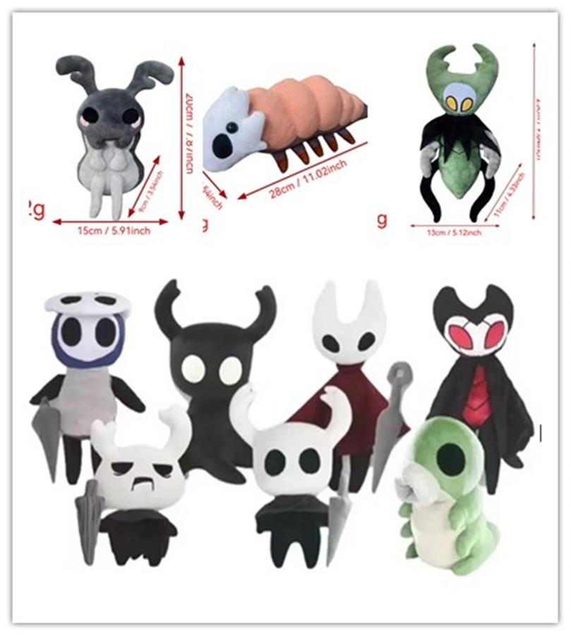 Pluszowe Zabawki Hollow Knight Mistrz Trupy Grimm Duch Pluszowe Zwierzątka Lalka Brinquedos Zabawki dla Dzieci na Urodziny