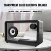 Simple Transparent Bluetooth Audio with Ambience Light Portable Speaker Colorful Creative Audio Gift