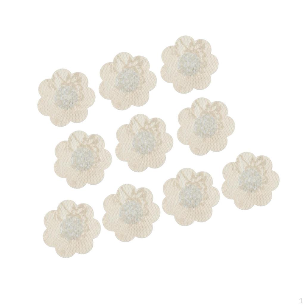 10 Pieces Nipple Cover Breast Covers Invisible Tape Pad Soft Seamless Petals