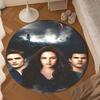 vampire Saga Romance Round Rug for Livingroom,Bedroom, Palyroom, Chair Rug, Area rug, Circle Carpet, Large Size Fan Christmas gift