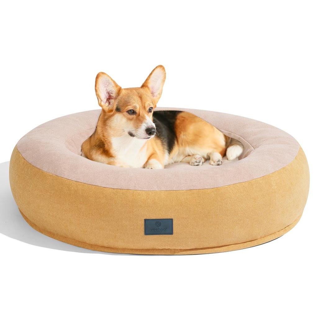 Veehoo Pelíšek pro kočky Zimní Pelíšek pro psa Zimní pelíšek pro domácí mazlíčky Zimní Teplý pelíšek pro domácí mazlíčky Ochrana proti chladu Polštář pro domácí mazlíčky Podložka pro domácí mazlíčky Pohovka pro domácí mazlíčky Kulatý Donut Pelíšek pro domácí mazlíčky Pratelný polštář