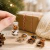 Christmas Advent Calendar Pendant Set - 2D Flat Hanging Ornaments for Holiday Countdown