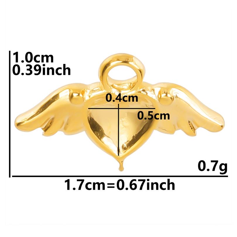 6pcs/Lot Evil Eye Heart Star Cross Vintage Pendant With Drilling Holes Stainless Steel Charms For Jewelry Making Bulk Blank Bail