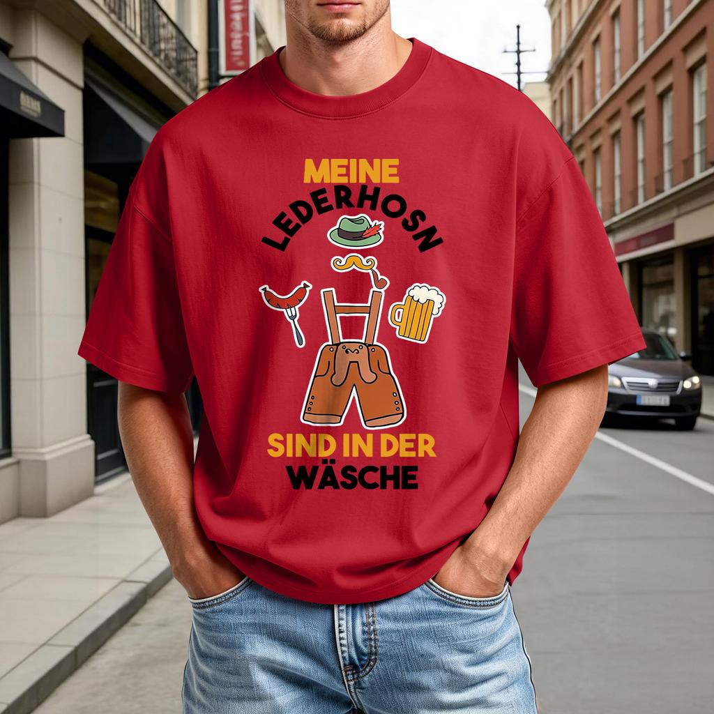 Men's Summer Crew Neck Short Sleeve T-Shirt Casual Comfortable Oktoberfest Print Shirt Lightweight Breathable Fabric