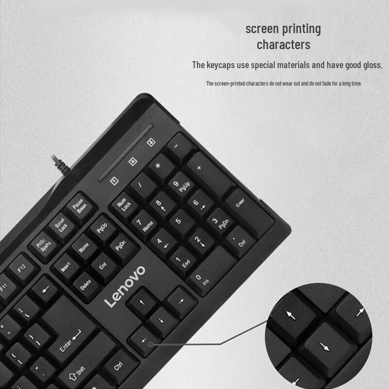 Lenovo MK618 Wired Keyboard and Mouse Combo