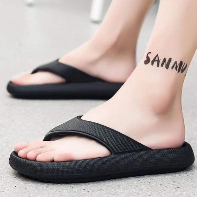 Fashion Outdoor Sandals Man Flip Flops Shoes Platform Shiatsu Summer Sale Elegant Fun Designer Luxury Mascullino Rubber Slippers for Men