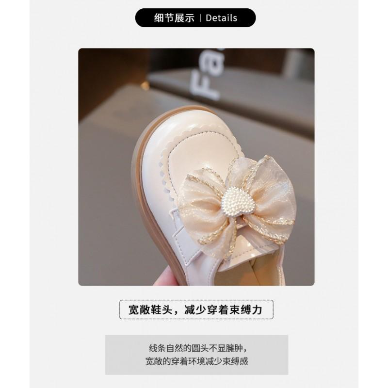Youth style shoes Girls Loafers Fall Kids Shoes Soft Sole Princess Style Flat With
