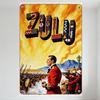 Vintage Zulu War Battle of Isandlwana Metal Tin Sign British Soldiers Vs Zulu Warriors Historical Conflict Wall Decor for Home B
