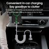 90 Degrees 100W USB Type C Spring Car Fast Charging Cable for Samsung Xiaomi USB C Data Cord for iPhone 15 Huawei USB C Wire