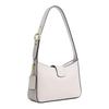 Coach Eliza 25 Logo Classic Calfskin Shoulder Bag Medium Women's White