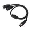 High Accuracy DIN 5 Pin Male to 2 DIN 5 Pin Female Cable  Electronic Instrument Interface