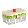 Forma para Gelo com Pá de Gelo e Recipiente Armazenável Empilhável 28/56 Cubos Forma para Cubos de Gelo Fabricante de Gelo com Botão para Cocktails Whiskey Bebidas