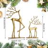 Rentier Weihnachtsdeko, Metall Rentierfiguren, Moderne Minimalistische Weihnachts-Skulptur, Elegante Indoor-Feiertagsdeko