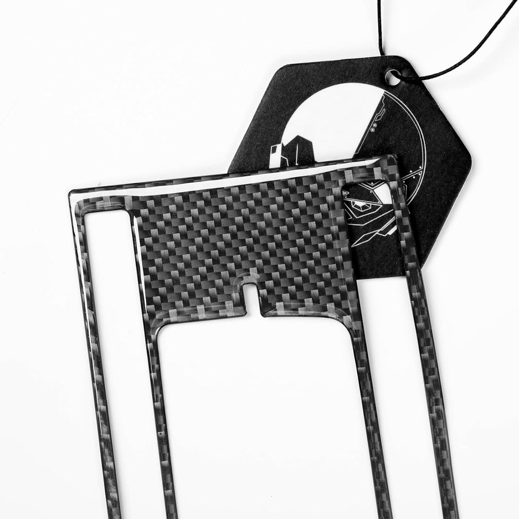 Carbon Fiber Decorative Stickers Car Central Control CD Radio Buttons Konb Media Panel Frame Car Interior Compatible with Honda Accord 2013 2014 2015