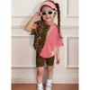 Conjunto de 2 piezas de Verano para Niños, Casual Deportivo de Tendencia, Estampado de Patrón 3D, Camiseta de Cuello Redondo y Pantalones Cortos