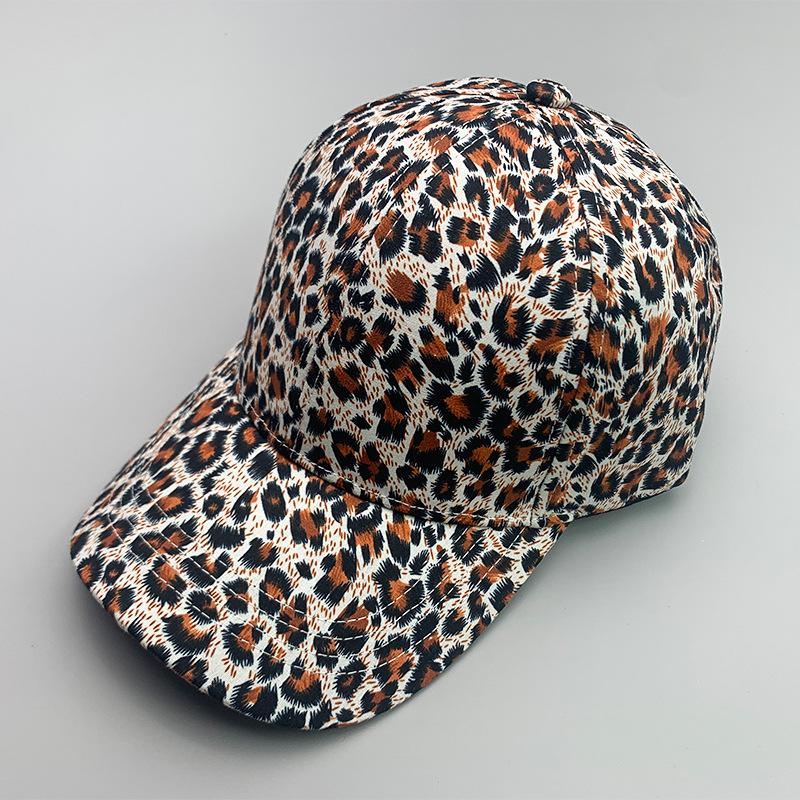 Street Personality Leopard Print Fashion Women'S Baseball Cap Cotton Hip Hop Versatile Sports Breathable Sun Hat
