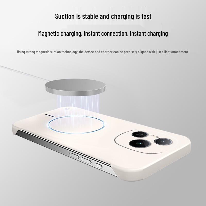 Compatible with Honor Power phone, this skin-feel, magnetic, borderless frosted case offers a pure color and fresh protective design.