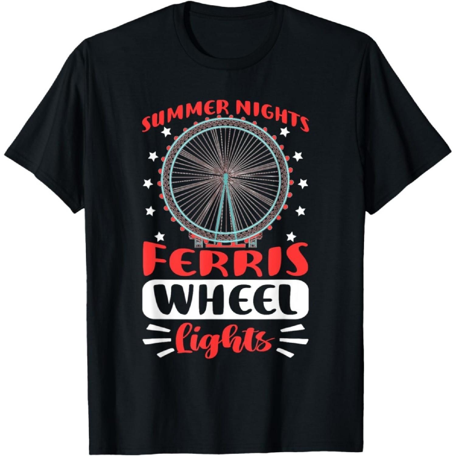 Carnival For Kids_ Summer Nights And Ferris Wheel Lights T-Shirt S