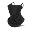 Ice Silk Neck Gaiter for Men Women Ear Loops Sun Protection Cycling Face Mask Breathable Mesh Cooling Outdoor Driving Face Cover