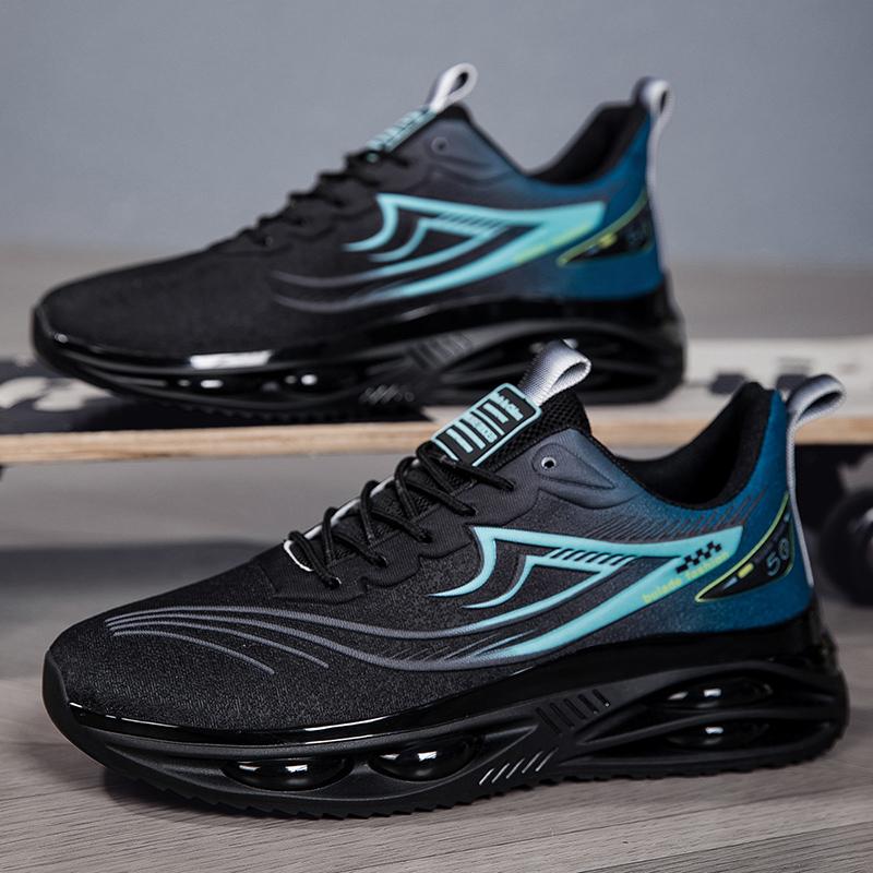Mens Running Shoes Summer Breathable Mesh Seaside Travel Fitness Anti Slip Casual Sneakers Daily Training Trendy Tennis Shoes