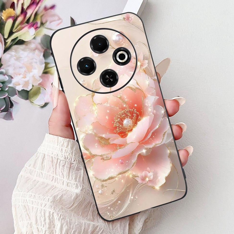 For Tecno Spark 30C 4G kl5 kl5n 5G KL8H Back Cover For Tecno Spark 30C Case Fashion Luxury Silicone Cute Cat Shockproof Painted