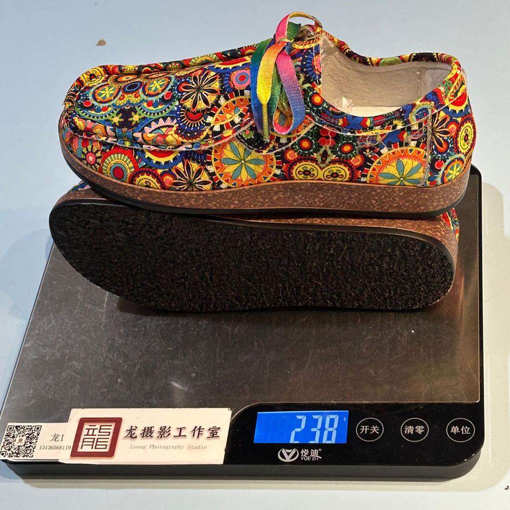 2025 summer new temperament platform foreign trade large size color casual national retro comfortable versatile board shoes