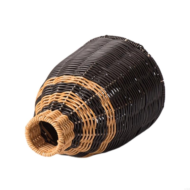 62KD Artistic Weave Pattern Vases for Dry Flower Arrangements Home Office Decoration