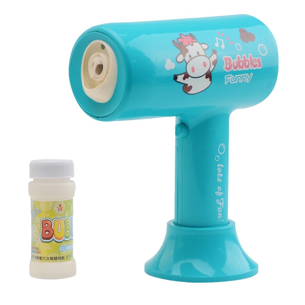 Bubble Machine Hair Dryer Operate Easily Indoor Outdoor Bubble Maker Toy (23ml)