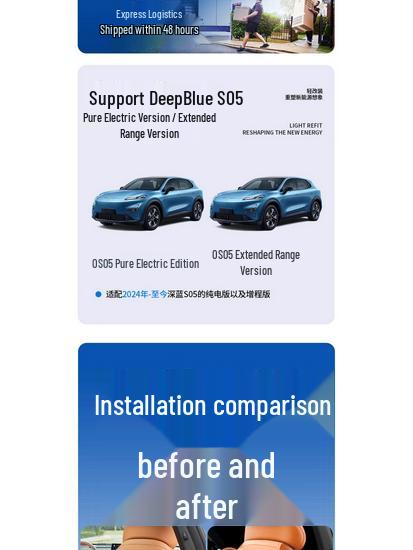 Deep Blue S05 Seat Kick Pads: Full-Coverage Rear Seat Backrest Accessories