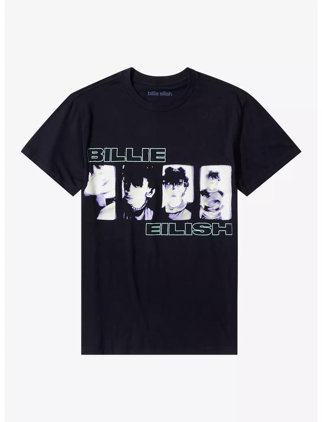 

Billie Eilish Glasses New Album Tour 2026 Summer Unisexs Cotton Tshirt Comfortable Highquality Ins Y2k 4XL
