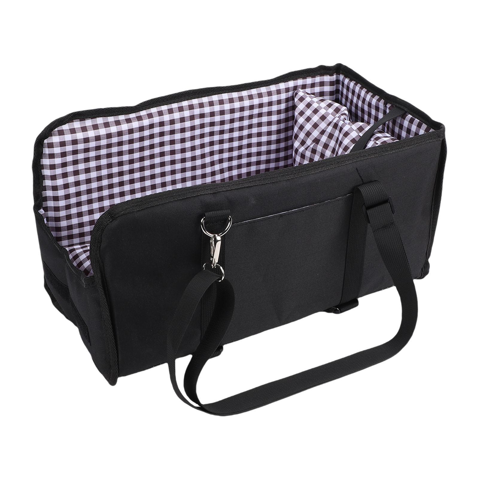 Console Hond Auto Stoel Antislip Draagbaar Middenconsole Hond Veiligheid Auto Stoel Verhoger voor Reizen Zwart