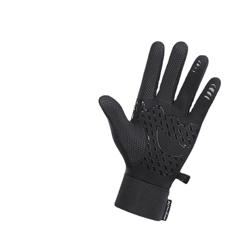 Mănuși Ciclism Călduroase și Rezistente la Vânt pentru Bărbați și Femei - Touchscreen, Antiderapante, Degete Întregi, Plus Catifea pentru Toamnă și Iarnă