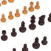 Chess Pieces Only PS Plastic Replacement   Chessmen Figurine Pieces 49mm Height King for Party Relaxing(Black White )