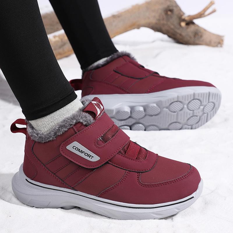 high-end Winter Sneakers men Thick Plush Warm Men's Snow Boots Lightweight Men's Ankle Boots Handmade Men's Outdoor Cotton Boots