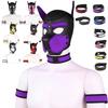 New Dog Rubber Mask Set Club Wear Cosplay Hood 4Pcs/set