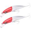 2PCS Sinking Minnow Lure Tongue Plate Artificial Simulation Lifelike Bait Fishing Tackle5#