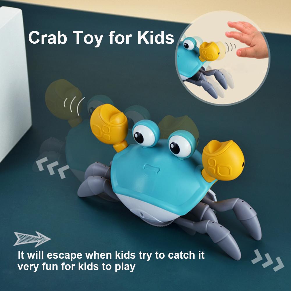 Crawling Crab Toy Baby Toys with Music & Light Tummy Time Toys Interactive Musical Toy for Toddlers