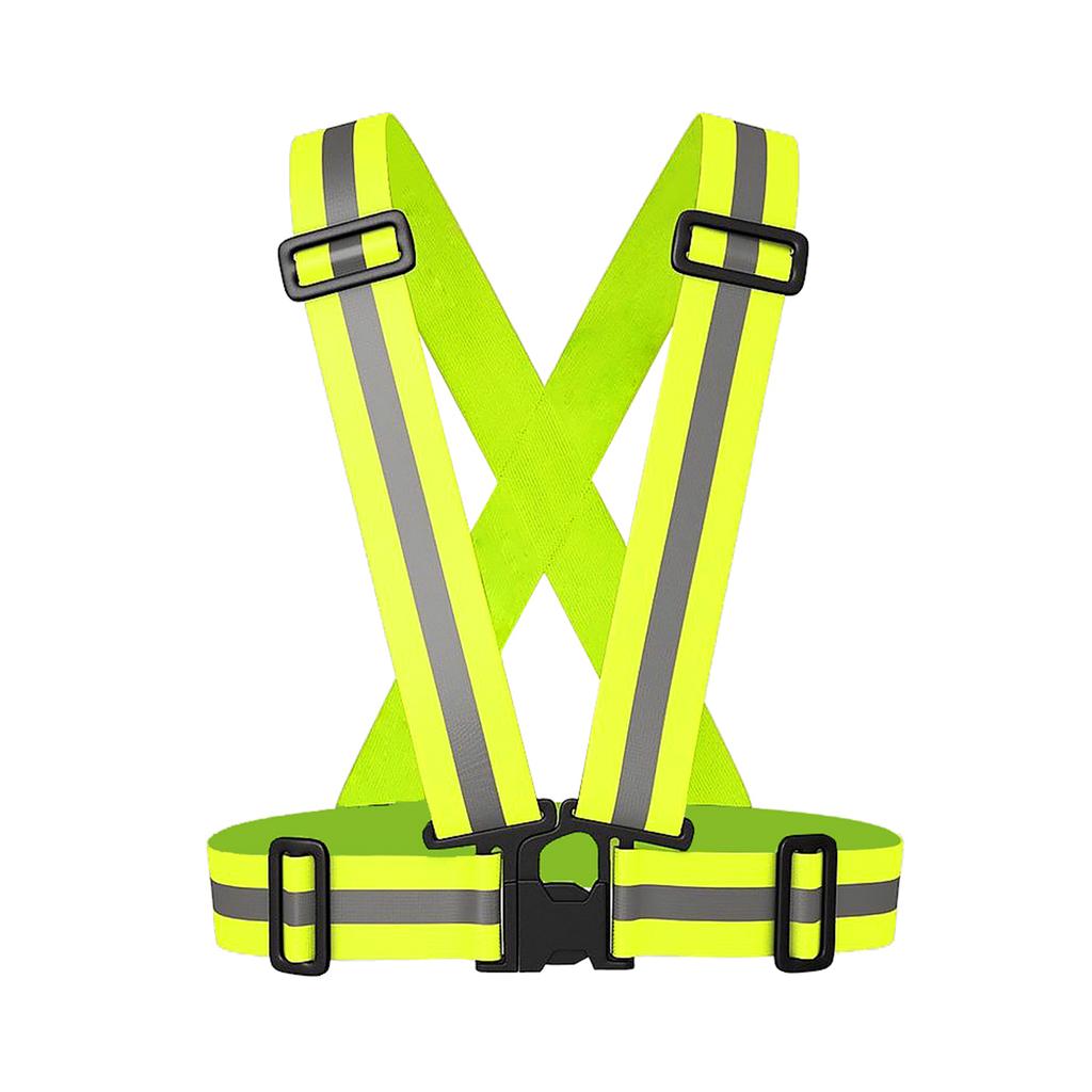 Hi Vis Lightweight Night Running Cycling Belt Adjustable Multiple Color Reflective Safety Strap Vest 4cm Width