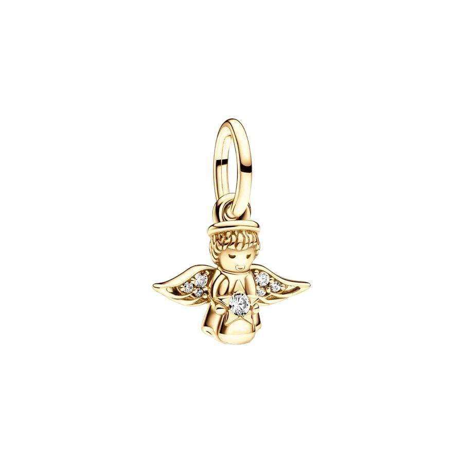 Sparking Gold Plated Charm Beads Dangle Original Snake Fit Copper Bracelet Necklace Beads For Diy Jewelry Women Gift
