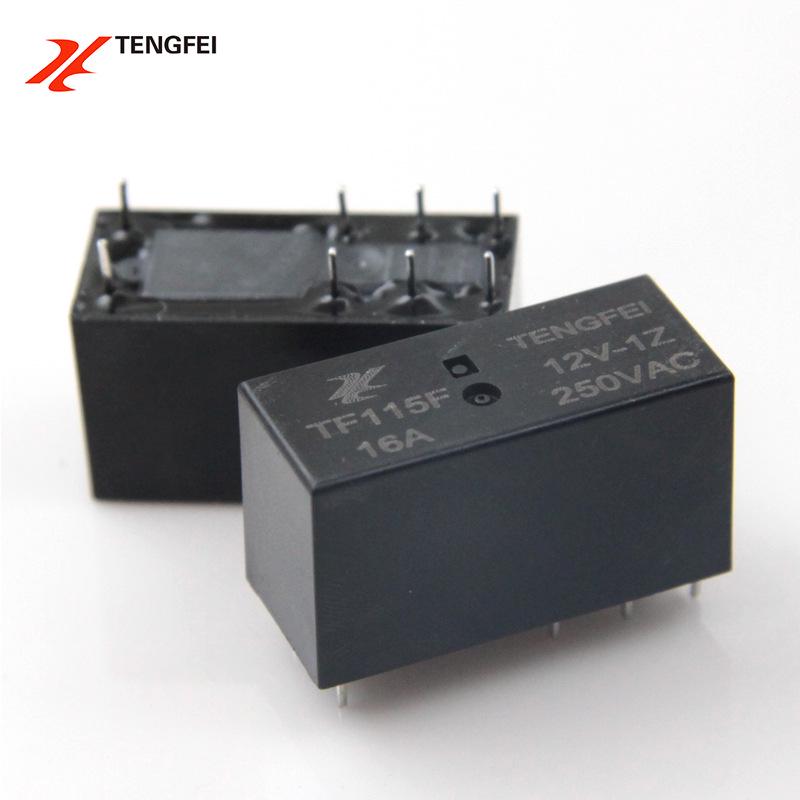 16A DC 12/24V 8 kontaktų didelės galios elektromagnetinis relė TF115F