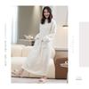 Fluffy Pajama Dress Pajama Wearable Loose Plus Sizes Available In Many Cold [MEME XTRA] Women's - Loungewear, Gown, Blanket, Warm, Fleece-Lined, Fit,