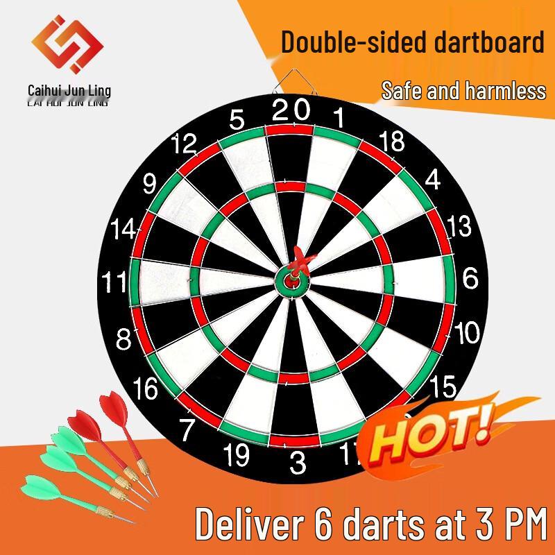 15-inch Double-Sided Dartboard Set
