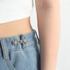 Chinese Knot Waist Tightening Clip Metal 3/6Set Adjustable Plating Pin for Loose Pants and Jeans Waist Fitness Extenders